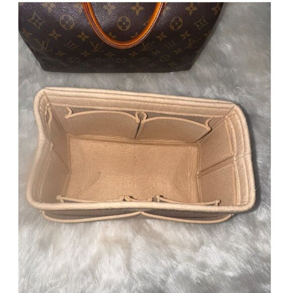 Vintage Louis Vuitton Monogram Speedy 30 Handbag Brown Canvas & Leather Handles - Picture 11 of 16